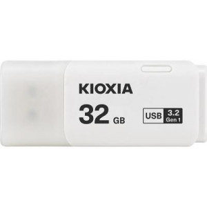 32GB USB3.2  Kioxia (Toshiba) TransMemory U301 White, Plastic, Small design (Read 70 MByte/s, Write 20 MByte/s)