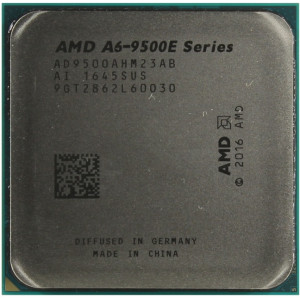 AMD A-Series A6-9500E, Socket AM4, 3.0-3.4GHz (2C/2T), 1MB L2, Integrated Radeon™ R5 Series, 35W 28nm, tray