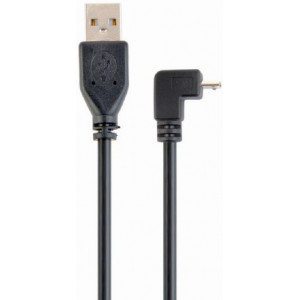 Cable Micro-USB, CCP-mUSB2-AMBM90-6, Angled Male A plug to male Micro-B plug USB 2.0 cable, 1.8 m