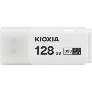 128GB USB3.2  Kioxia (Toshiba) TransMemory U301 White, Plastic, Small design (Read 70 MByte/s, Write 20 MByte/s)