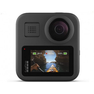 Action Camera GoPro MAX 360 footage, Photo-Video Resolutions:16.6MP/30FPS-5.6K30, 2xslow-motion, waterproof 5m,6x microphones Spherical audio, Max hyper smooth video,Live streaming,Time Lapse,PowerPano,GPS,Wi-Fi,Bluetooth,microSD,USB-C,1600mAh,154g