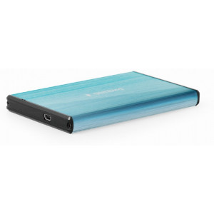 2.5" SATA HDD External Case miniUSB3.0, Aluminum Blue, Gembird EE2-U3S-3-B
