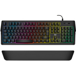 Gaming Keyboard SVEN KB-G9400, Macro, Backlight, WinLock, 12 Fn keys, Wrist rest, Black, USB