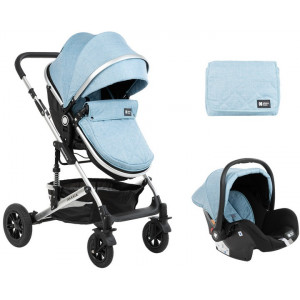 Stroller Kikka Boo 3 in 1 Amaia Blue (Car seat)