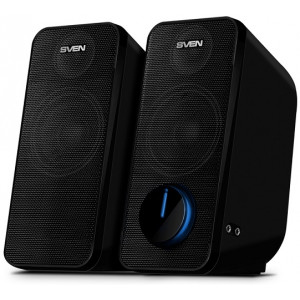 SVEN 470 Black (USB),  2.0 / 2x6W RMS, Powered via a USB port, headphone jack