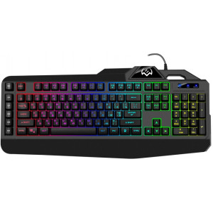 SVEN KB-G8600 Gaming Keyboard, membrane with tactile feedback,110 keys, 12Fn-keys, Backlight,  Rus, 1.8m, USB, Black