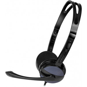 SVEN AP-151MV, Headphones with microphone, Volume control, 3.5 mm (4 pin), 1.2m, Black/Silver