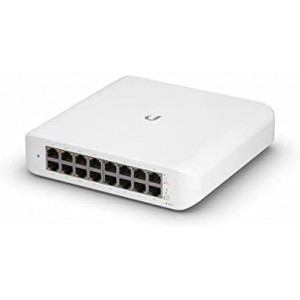 Ubiquiti UniFi Switch USW-Lite-16-POE, 16-Port Gigabit RJ45, 8xPoE+ IEEE 802.3af/at , 45W POE supply, Non-Blocking Throughput: 16 Gbps, (retelistica switch/сетевой коммутатор)