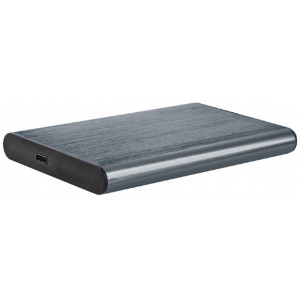  Gembird EE2-U3S-6, USB 3.1 2.5'' enclosure with USB Type-C port, brushed aluminum, Black