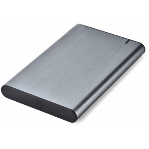  Gembird EE2-U3S-6, USB 3.1 2.5'' enclosure with USB Type-C port, brushed aluminum, Black