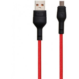 Micro-USB Cable XO, Brainded, NB55, Red