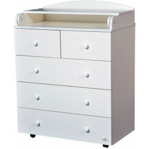 1054 Комод детский Oliver Mario Plus (белый)