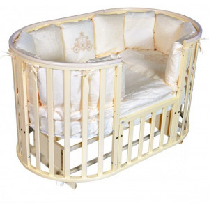 1019 Кровать детская Oliver Gabriella 6 в1 (сл. кость)