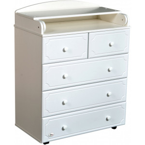 1066 Комод детский Oliver Fabio Plus (белый)
