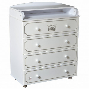 1069 Комод детский Oliver Fabio Lux (белый)