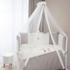 Балдахин для детской кроватки "Le petit bebe" т.м.Perina, арт. ПБ1/1-01.5 (цвет Молочно-кофейный) (страна пр-ва: РБ)