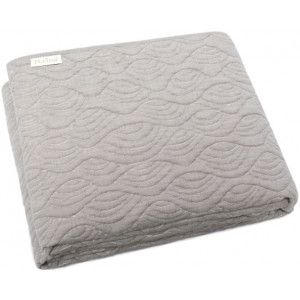 Плед-покрывало, арт. ПП-01.6-1 (рис. Волна серая, р-р: 170х110см) (страна пр-ва: РБ)