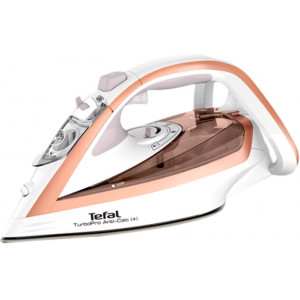Iron Tefal FV5697E1, 3000W, ceramic soleplate, steam 50/270g, 300 ml water tank capacity, horizontal and vertical steam, white pink