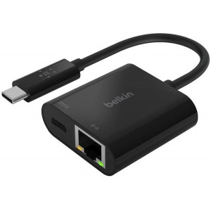 Belkin USB-C - Ethernet 60W PD, black