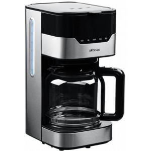 Aparat pentru cafea Ardesto FCM-D3100 - 900Вт/капельная/1.5л/ дисплей/таймер/рег. крепости/ металл+черн.