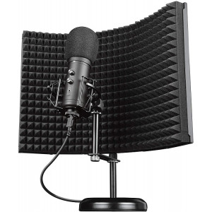 Trust Gaming GXT 259 RUDOX, Professional setup including microphone and reflection filter for studio quality recordings