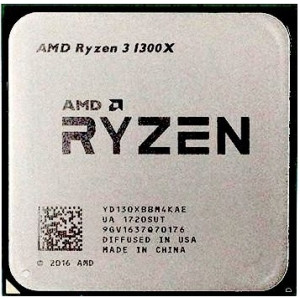 AMD Ryzen 3 1300X, Socket AM4, 3.5-3.7GHz (4C/4T), 2MB L2 + 8MB L3 Cache, 14nm 65W, Unlocked, Bulk with Wraith Stealth Cooler
