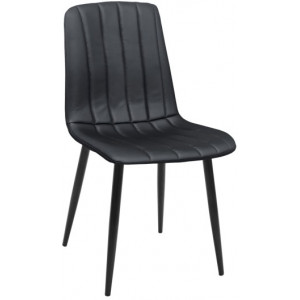 Scaun DC-90P~N66 Catifea Black+Black legs