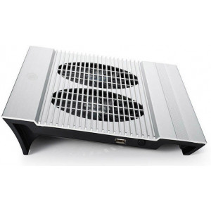 Notebook Cooling Pad Deepcool N8, up to 17'', 2x140mm, 4xUSB, Aluminium, White