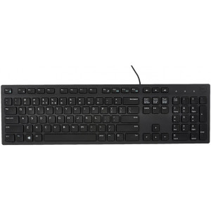 Keyboard Dell KB216, Multimedia, Fn Keys, Quiet keys, Spill resistant, White, US Layout USB