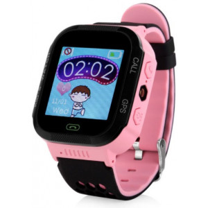 Умные часы детские Wonlex GW500S, Pink/Black