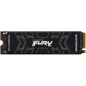 M.2 NVMe SSD 500GB Kingston Fury Renegade, w/HeatSpreader, PCIe4.0 x4 / NVMe, M2 Type 2280 form factor, Sequential Reads 7300 MB/s, Sequential Writes 3900 MB/s, Max Random 4k Read 450,000 / Write 900,000 IOPS, Phison E18 controller, 500TBW, 3D NAND TLC