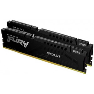 32GB DDR5-5200MHz Kingston FURY Beast (Kit of 2x16GB) (KF552C40BBK2-32), CL40-40-40, 1.25V, Black