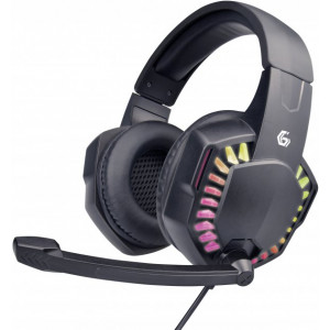 Gembird Gaming Headset GHS-06, 40mm driver, 20-20000Hz, 32 Ohm, 105 db, 0.370g, 3.5mm, Black