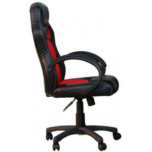 Gaming chair SPACER  SPCH-CHAMP-RED  Black-Red, Synthetic PU + Textil, 120 kg max