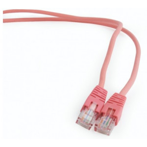 Patch cord cat. 5E PP12-5M/RO Pink, 5 m, molded strain relief 50u" plugs