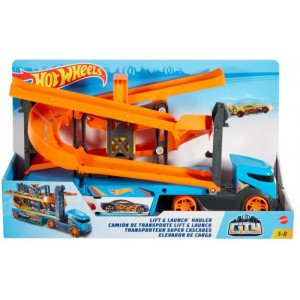 Грузовик-транспортер Hot Wheels Крутой спуск (GNM62)