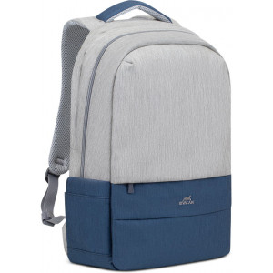 Backpack Rivacase 7567, for Laptop 17,3"" & City bags, Gray/Dark Blue