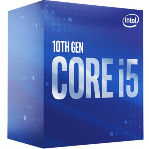 CPU Intel Core i5-10400, S1200, 2.9-4.3GHz (6C/12T), 12MB Cache, Intel UHD 630, 14nm 65W,  Box