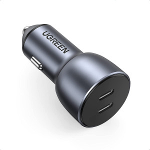 UGREEN 2xPD Car Charger, Space Grey
