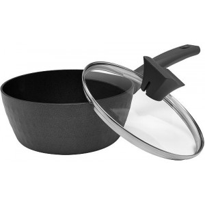 Ladle Polaris Kontur-18SP, D 18", ladle with lid. 1.7L. for induction stove. 3D COOK Technology. gray