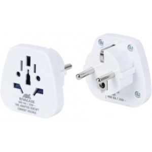 Wall Charger Adapter Rivacase PS4100 W00 travel adapter World to EU, White