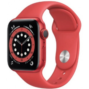 Смарт часы Apple Watch Series 6 40mm M06R3 GPS + LTE Product Red Aluminium, Product Red Sport Band   