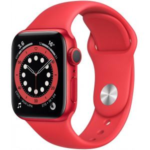 Смарт часы Apple Watch Series 6 44mm M00M3 PRODUCT(RED) Aluminum Case with Red Sport Band 