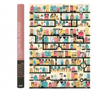 Londji Poster Colorful Houses (50x70cm)