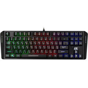 2E GAMING Keyboard KG355 LED 87key USB Black (Eng/Rus/Ukr)