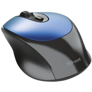 Trust Zaya Wireless Rechargeable Optical Mouse, 2.4GHz, Nano receiver, 800/1600 dpi, 4 button, USB, Blue
