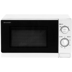 Microwave Oven Sharp R20DW, 20L, 800W. 5 power levels, white