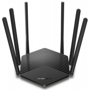 MERCUSYS MR50G AC1900 Wireless Dual Band Gigabit Router,SPEED: 600 Mbps at 2.4 GHz + 1300 Mbps at 5 GHz ,SPEC:  6? Antennas, 1? Gigabit WAN Port + 2? Gigabit LAN Ports,FEATURE: Access Point Mode, IPv6 Ready, IPTV, Beamforming, Smart Connect, Airtime Fairn