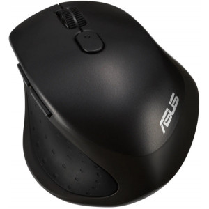 Wireless Mouse Asus MW203, Optical, 1000-2400 dpi, 6 buttons, Ergonomic, Silent, 1xAA, BT/2.4, Black