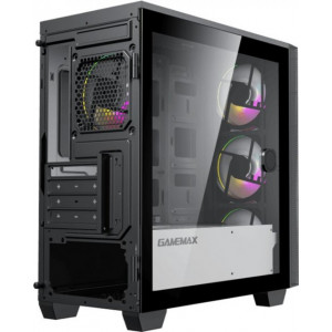 Case mATX GAMEMAX Aero Mini, w/o PSU, 4x120mm ARGB, Front Mesh, Fan Controller, TG, USB 3.0, Black